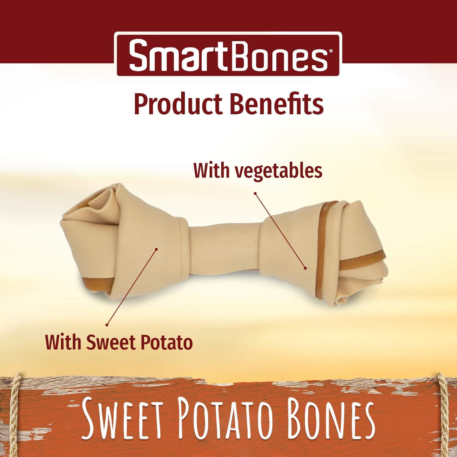 SmartBones Sweet Potato Medium 2 Pk